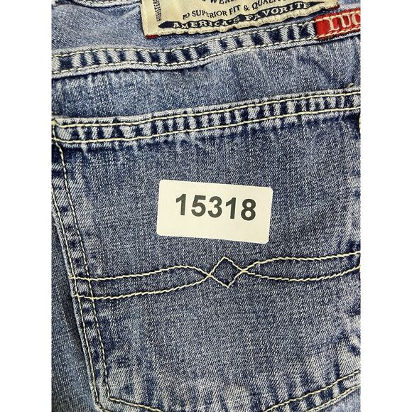 Lucky Brand Jeans Womens 10 Blue Low Rise Boot Leg Button Fly 90s Y2K Relaxed - Picture 16 of 16